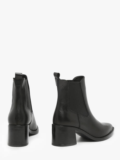 Enkellaarsjes Met Hak Uit Leder Tamaris Zwart accessoires 45 ander zicht 2